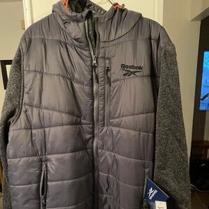 NWT Reebox Mixed Material Jacket Mens XL